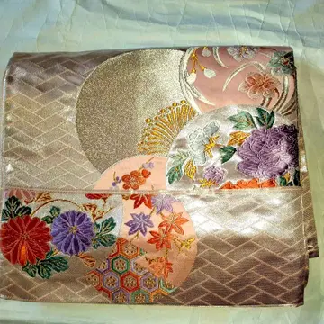 [ 새상품급 ] 럭셔리한 꽃무늬 후쿠로 오비