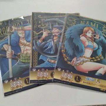 원피스 제일복권 20주년 기념 특별 제작 클리어 파일 3세트 6매