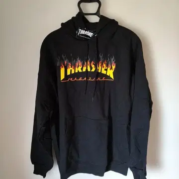 트레셔 후드티 블랙 l 사이즈 미사용 택 포함