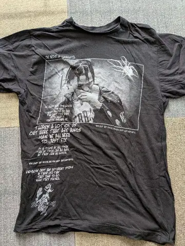 Travis scott 트래비스 스콧 티셔츠 블랙 구제 의류