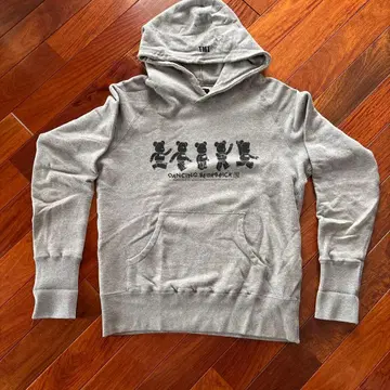 TMT 댄싱 베어브릭 후드티 그레이