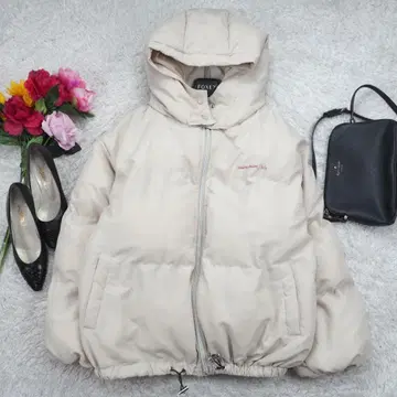 H79*마리끌레르 bis 충전솜 자켓 블루종 라이트 베이지