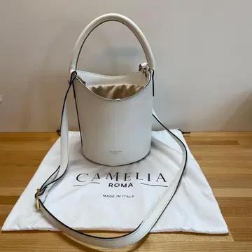 CAMELIA ROMA 버킷형 숄더백 화이트
