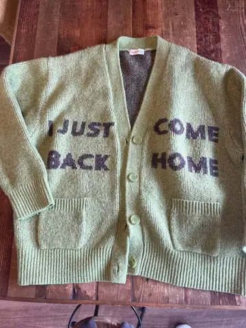 MAISON SPECIAL 메시지 가디건