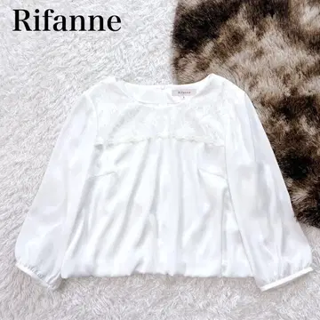 새상품급 리팬 도쿄 소와르 레이스 드레이프감 블라우스 워셔블 최근 모델