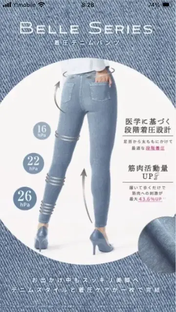 벨 시리즈 압박 데님