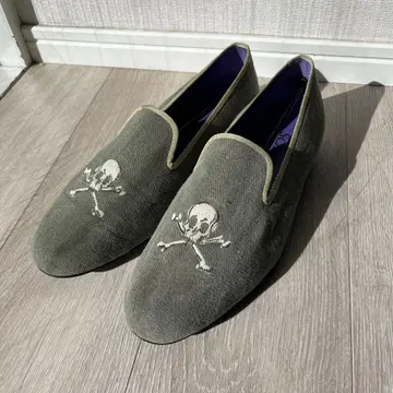 SCALPERS 해골 자수 슬립온 트리커스