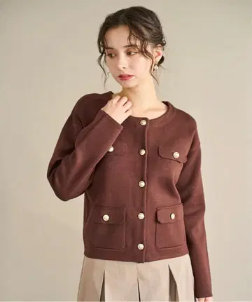 31 sons de mode 더블 플랩 니트 자켓