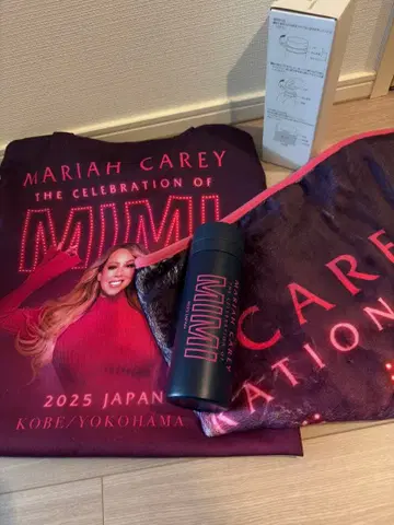 머라이어 캐리 2025년 일본 공연 토트백과 보틀 세트