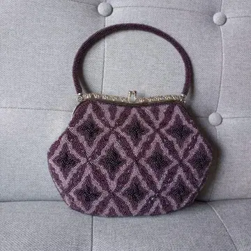 비즈 자수 퍼플 일본 의류용 백