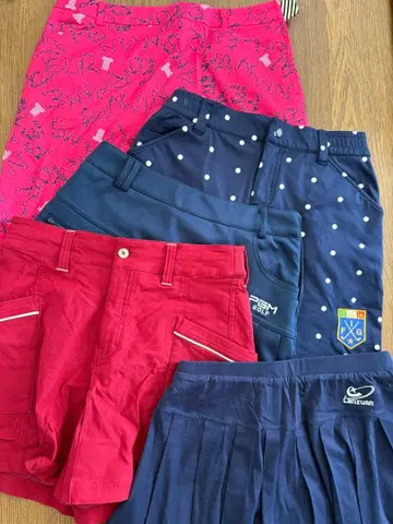 여성용 골프 숏팬츠 스커트 묶음 판매