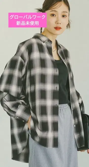 글로벌 워크 체크 셔츠