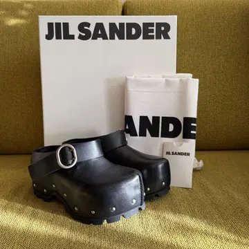 새상품 JIL SANDER 질 샌더 사보 크로그 샌들 35