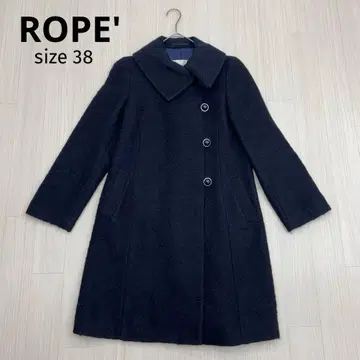 ROPE' 로페 모헤어 울 롱 코트 빅 칼라 아우터