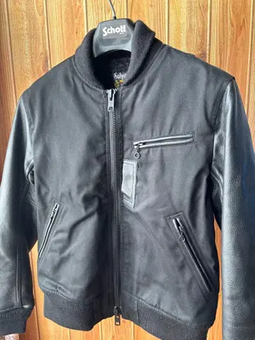 Schott 가죽 바시티 자켓 소가죽 사이즈 M