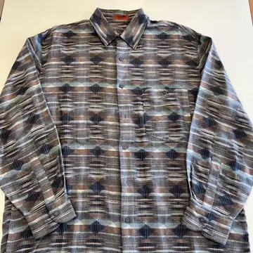 MISSONI 기하학 패턴 롱 슬리브 셔츠 50
