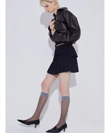 SORIN Pleats Ribbon Mini Skirt