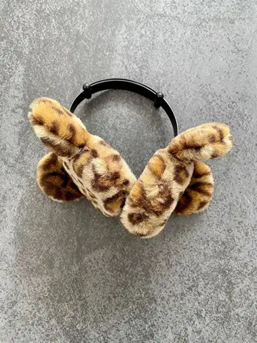 레오파드 무늬 디즈니 귀도리