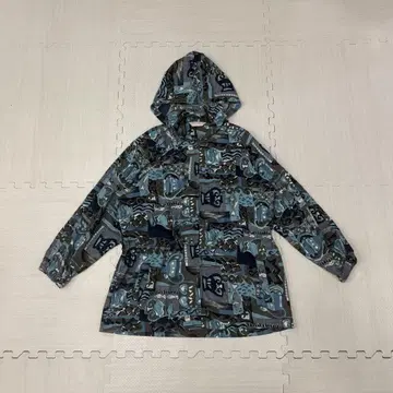 00 s 빈티지 파랑 나일론 후드티 아카이브 그런지