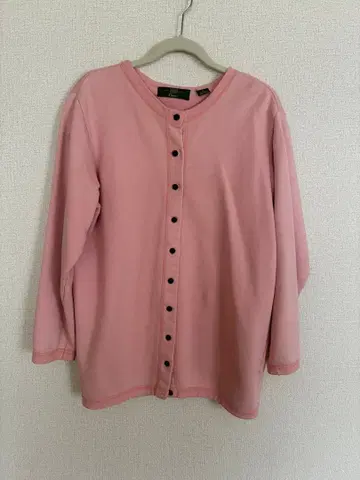 Orvis 핑크 긴팔 가디건 M