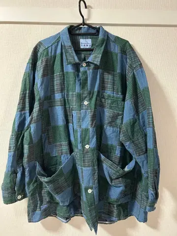 TAUP 체크 무늬 긴팔 셔츠