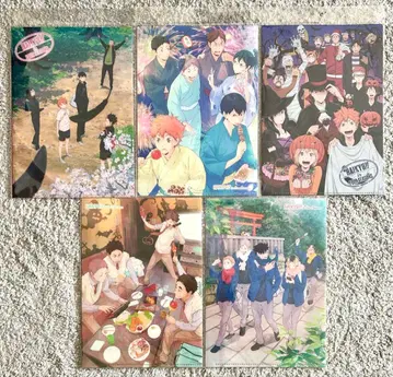 하이큐 봄/여름/가을/겨울 클리어 파일 세트 2장입 x 5개 10장