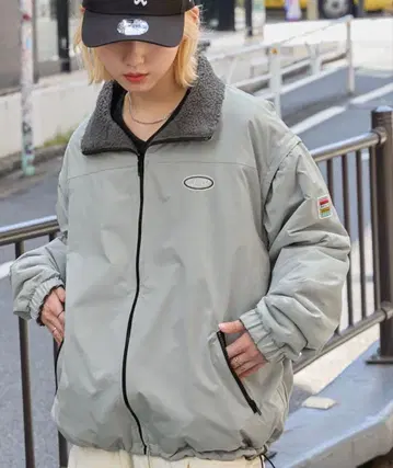 [ CODDERR ] 4WAY 리버서블 소매 탈부착 아우터 L