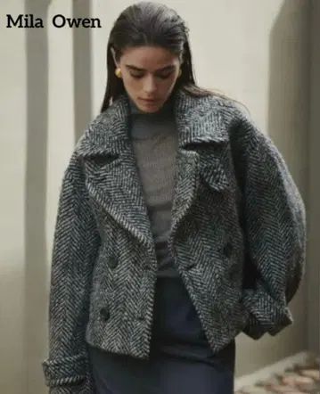 Mila Owen 숏 기장 리버 더블 코트