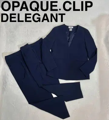 OPAQUE.CLIP DELEGANT 노카라 셋업 L 다크 네이비