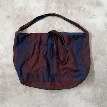 ICHI Antiquites 린넨 빅 체크 백