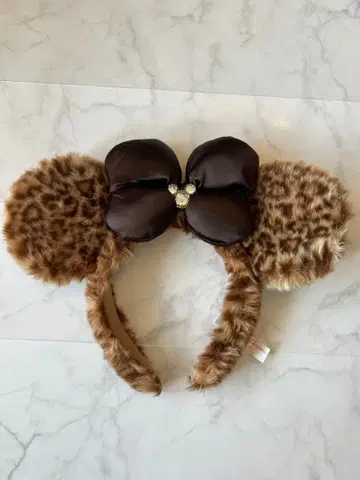 도쿄 디즈니 리조트 레오파드 무늬 머리띠