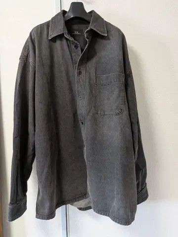 MB 데님 셔츠 자켓 by SHOWA 블랙 M 사이즈