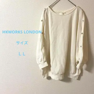 HKWORKS LONDON 리브 긴팔 상의 벌룬 슬리브