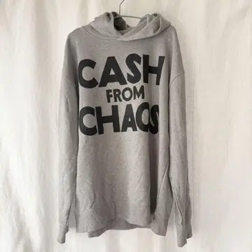 새상품 cash from chaos 풀오버 후드티 XL