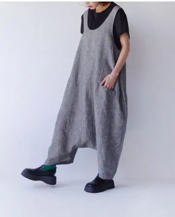 리 라앤시타 초 오버롤 카키