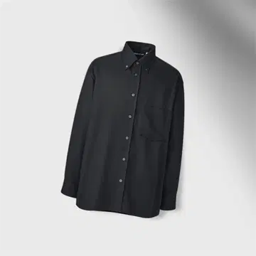 UNIQLO U 유니클로 드레이프 셔츠 블랙 M