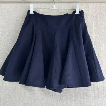 트란테안  드 모드 플레어 큐롯 네이비 네이비 컬러 S