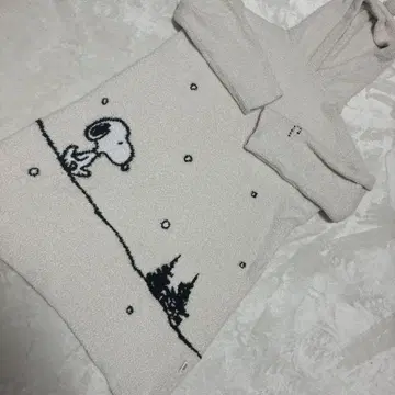 젤라또피케 젤라피케 스누피 원피스 후드 부착 화이트