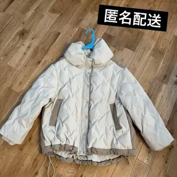 GALLARDAGALANTE 배색 텐트 라인 다운 자켓