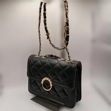 퀼팅 블랙 숄더백 지갑 파우치 스마트폰 숄더