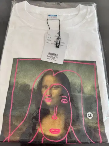 모나리자 사풀 T셔츠 새상품 하마다