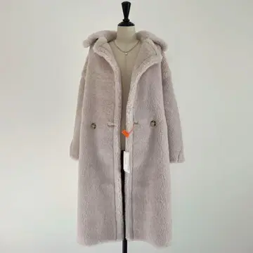 미사용 새상품 베어 롱 코트 테디 코트 오크 좋아하시는 분 라이트 베이지