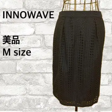 [ 새상품급 ] INNOWAVE/레이스 타이트 스커트/네이비/무릎 기장