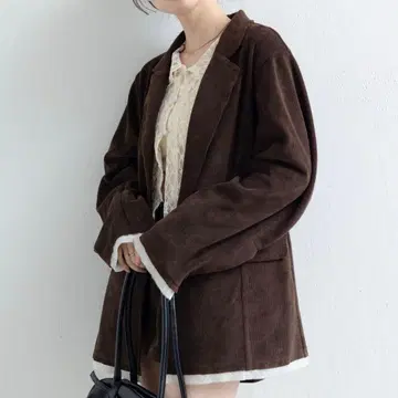 코듀로이 오버 자켓