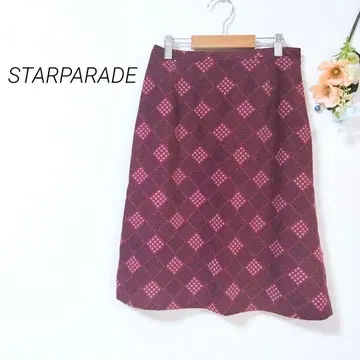 5 스타 퍼레이드 무릎 기장 타이트 스커트 올 패턴 안감 캐주얼 미세스