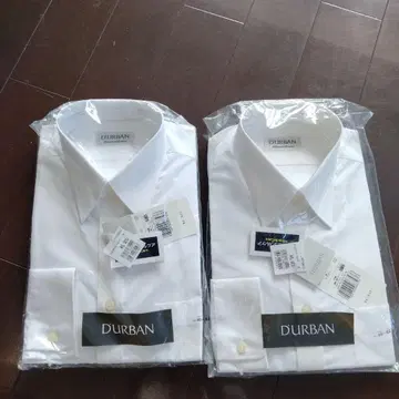 D'URBAN 화이트 드레스 셔츠 2장 세트 미사용 새상품