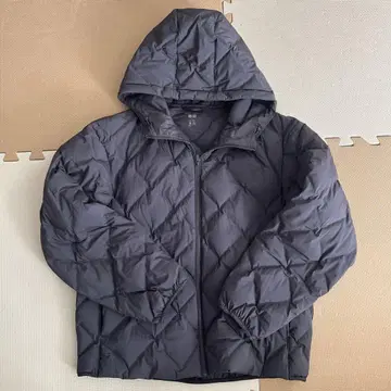 퍼프 테크 후드티 다크 그레이 UNIQLO 유니클로