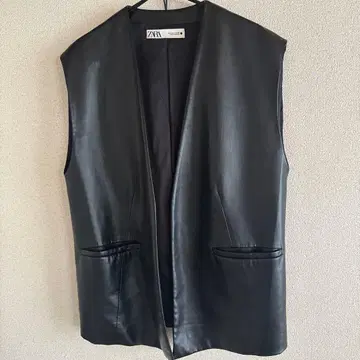 자라 ZARA 인조 가죽 베스트 베스트 가죽 느낌 젠더리스 가을