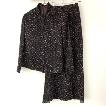 브라운 롱 스커트 상하의 세트 13AR 사이즈