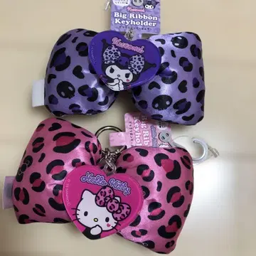 빅 리본 키링 쿠로미와 키티 새상품